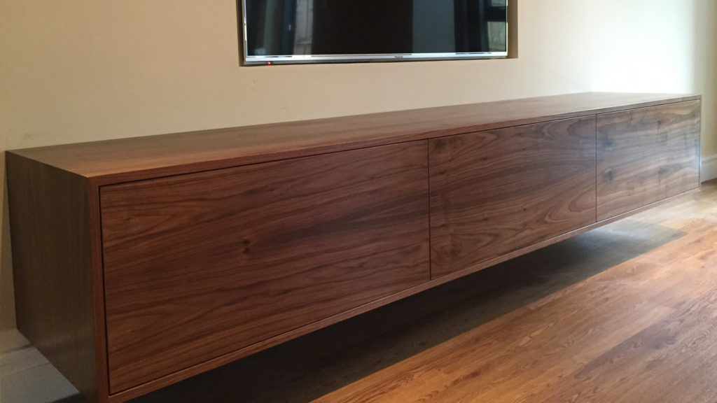 AV furniture Contemporary walnut wall TV unit AV Soul